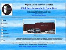 Tablet Screenshot of opendoorservicecenter.org